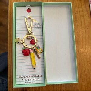 New in box True to Form Teacher’s Handbag Charms and Key Ring